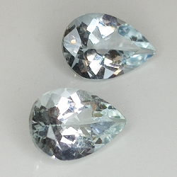 Aguamarina Talla Pera 9 x 7 mm