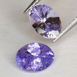 Coupe ovale Tanzanite 7 x 5 mm