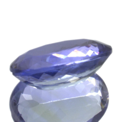 Taglio ovale di tanzanite da 1,77 ct, 9,30 x 6,69 mm