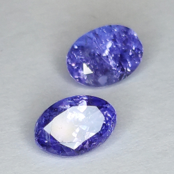 Coupe ovale Tanzanite 7 x 5 mm