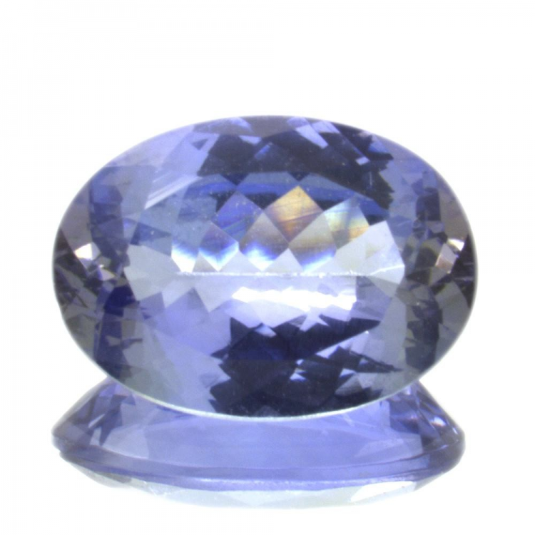 1,77ct Tanzanite taille ovale 9,30x6,69mm