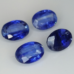 Kyanite (Distena) coupe ovale 7x5mm 4pz