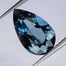 2.76ct Blue Topaz pear cut 10x6mm