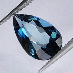 2.76ct Blue Topaz pear cut 10x6mm