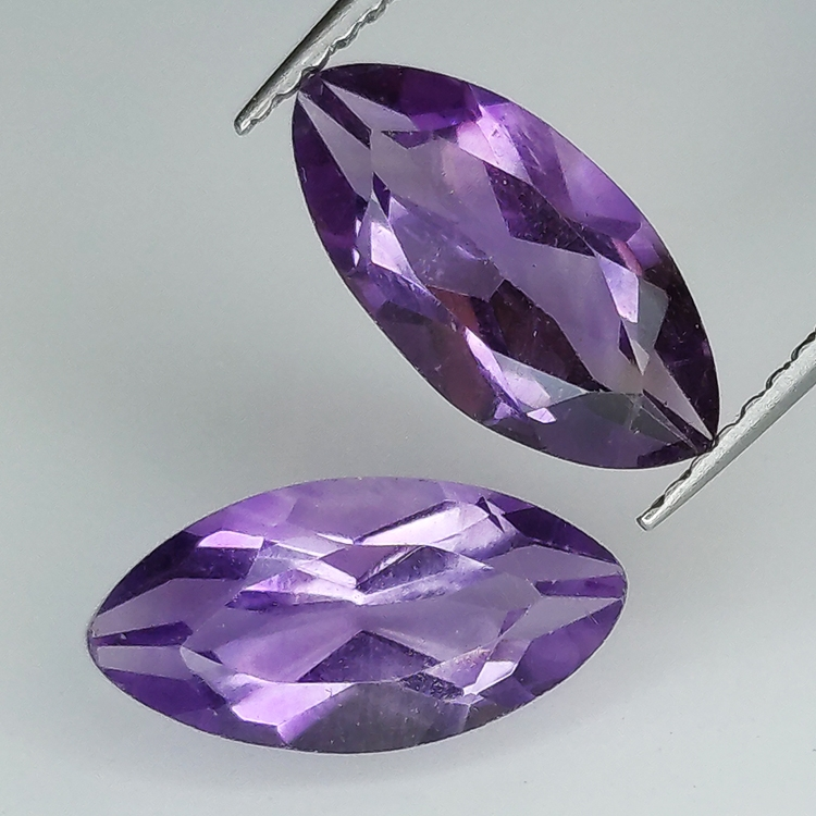 Amethyst im Marquise-Schnitt 12.00x6.00mm 10 Stück