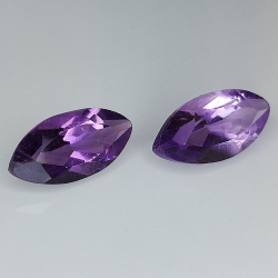 Amethyst im Marquise-Schnitt 12.00x6.00mm 10 Stück