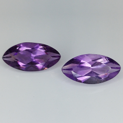 Amethyst im Marquise-Schnitt 12.00x6.00mm 10 Stück