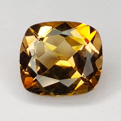 6.04ct Champagne Topaz cushion cut 11x10mm