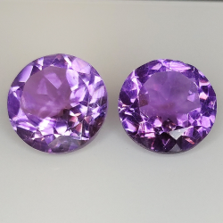 Amethyst round cut 9.00mm 5pcs