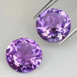 Amethyst round cut 9.00mm 5pcs