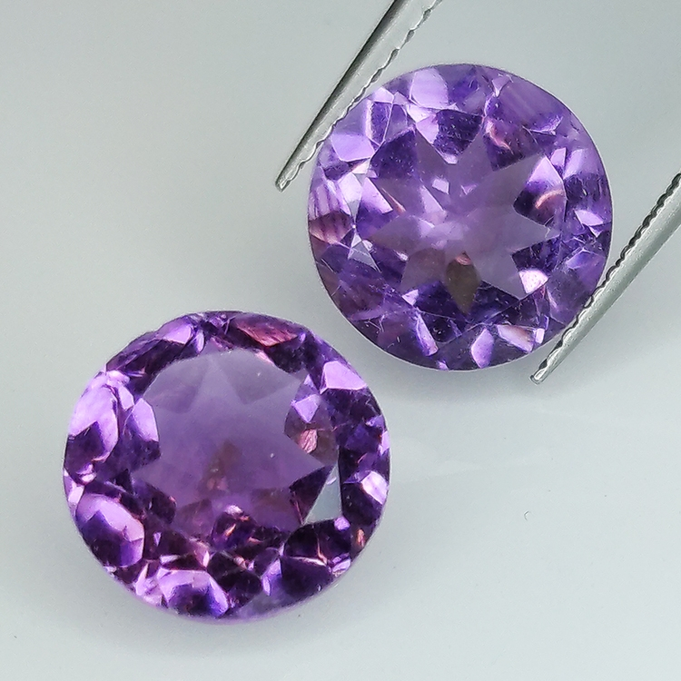 Amethyst round cut 10.00mm