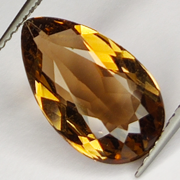 4,83ct Champagner Topas birnenschliff 14X9mm