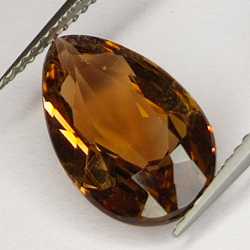 4,83ct Champagner Topas birnenschliff 14X9mm