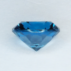 2.28 ct Topacio Azul Talla Redonda  8 mm