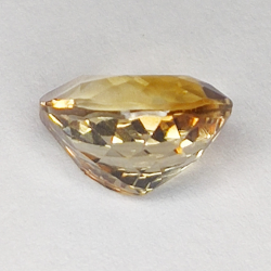 5,97ct Topaze Champagne poire coupe 11X10mm