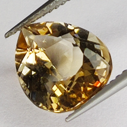 5,97ct Champagner Topas birnenschliff 11X10mm