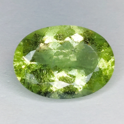 7,62 ct Aquamarine Green Oval Cut 15,80 x 11,46 x 7,15 mm