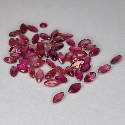 6.40ct Ruby marquise cut 4.2x2.0mm 55pc