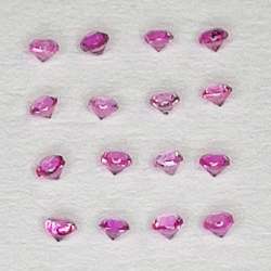 Zafiro rosa talla redonda 0.9-1.10mm 1ct