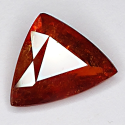 2.60ct Spessartina Granato taglio trillante 10.4x9.1mm