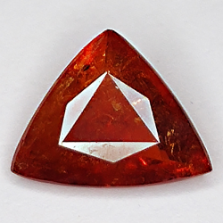 2.60ct Spessartina Granato taglio trillante 10.4x9.1mm