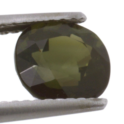 Tourmaline ovale de 1,82 ct, taille 7,27x6,83 mm