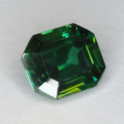 3.66ct Green Moissanite Emerald Cut 9.80 x 8.25 x 5.20 mm