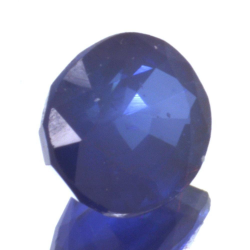 Saphir bleu 1,12 ct taille ovale 6,51x5,27 mm