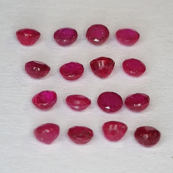 Ruby Round Cut 2,0-2,55 mm