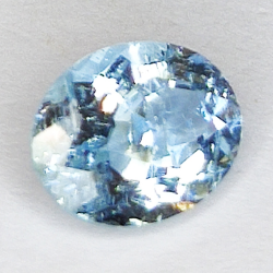 1.73ct aigue-marine ovale taille 8.9x7x4.8mm