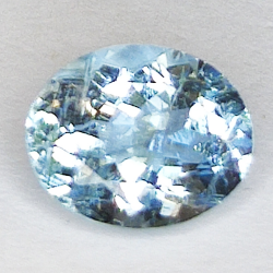 1.73ct aigue-marine ovale taille 8.9x7x4.8mm