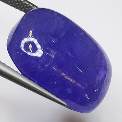 21.43ct Tanzanite cabochon carré 17x14mm