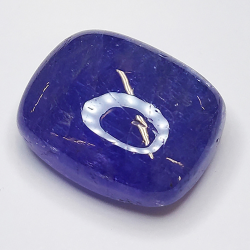 21.43ct Tanzanite cabochon quadrato 17x14mm