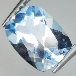 Cushion cut blue topaz 5x6mm 4pz