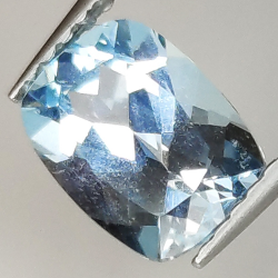 Cushion cut blue topaz 5x6mm 4pz