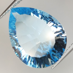 Blue topaz millenium pear cut 16x12mm 1pz