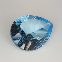 Blue topaz millenium pear cut 16x12mm 1pz