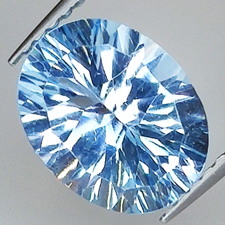 Blue topaz oval cut millenium 10x8mm 1 pc