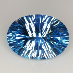 Blue topaz oval cut millenium 18x13mm 1pz