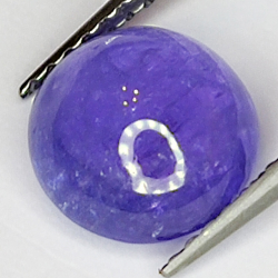 2.86ct Tanzanita cabujón redonda 8x8mm