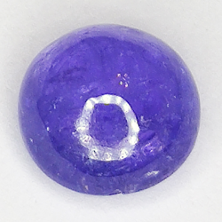 2,86ct Tansanit cabochon rund 8x8mm