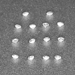 Natural white colorless zircon 0.9-1.2mm 1ct