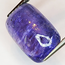 6,02ct Tanzanite cabochon rectangulaire 12x8mm