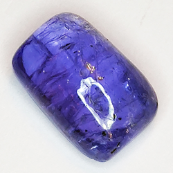 6.02ct Tanzanite cabochon rectangular 12x8mm