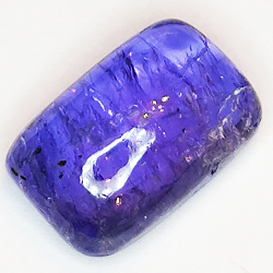 6,02ct Tanzanite cabochon rectangulaire 12x8mm