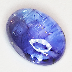 4.14ct Tanzanite cabochon oval 12x8mm