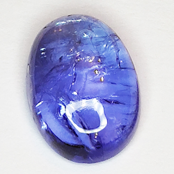 4.14ct Tanzanite cabochon oval 12x8mm