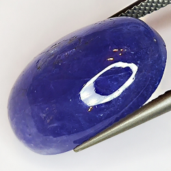 17.31ct Tanzanite cabochon oval 20x12mm