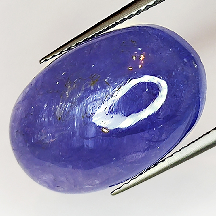 17.31ct Tanzanite cabochon ovale 20x12mm