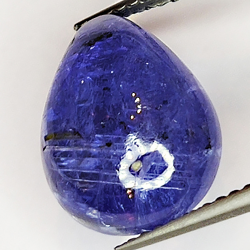 6.99ct Tanzanite cabochon pear 13x10mm